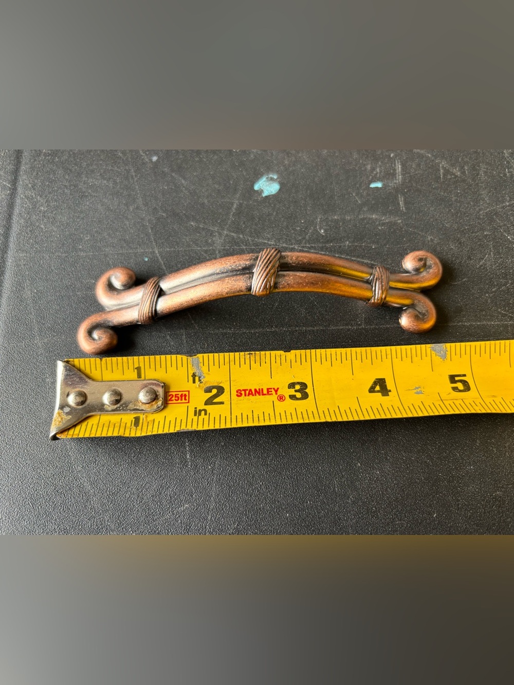 Brushed/antiqued copper drawer pulls & knobs - Picture 5 of 8